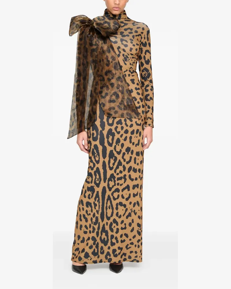 ATU Body Couture Kleid mit Leoparden-Print - Braun Braun