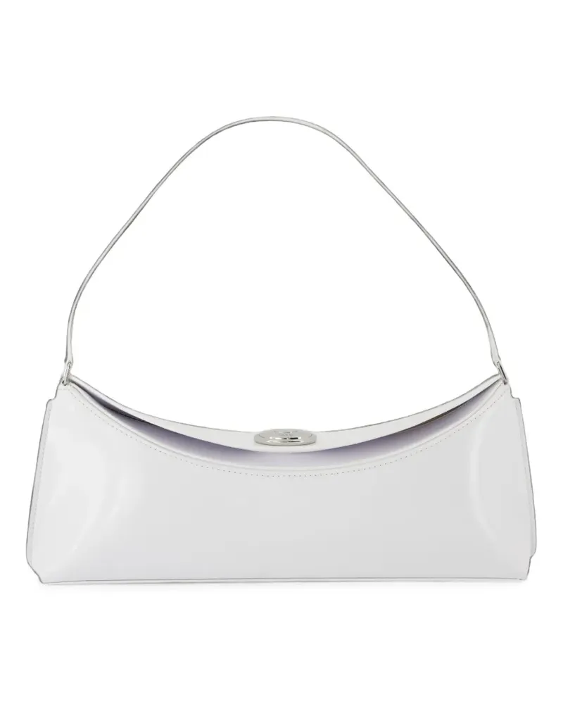 Jacquemus Le Calisso Schultertasche aus Lackleder - Weiß Weiß