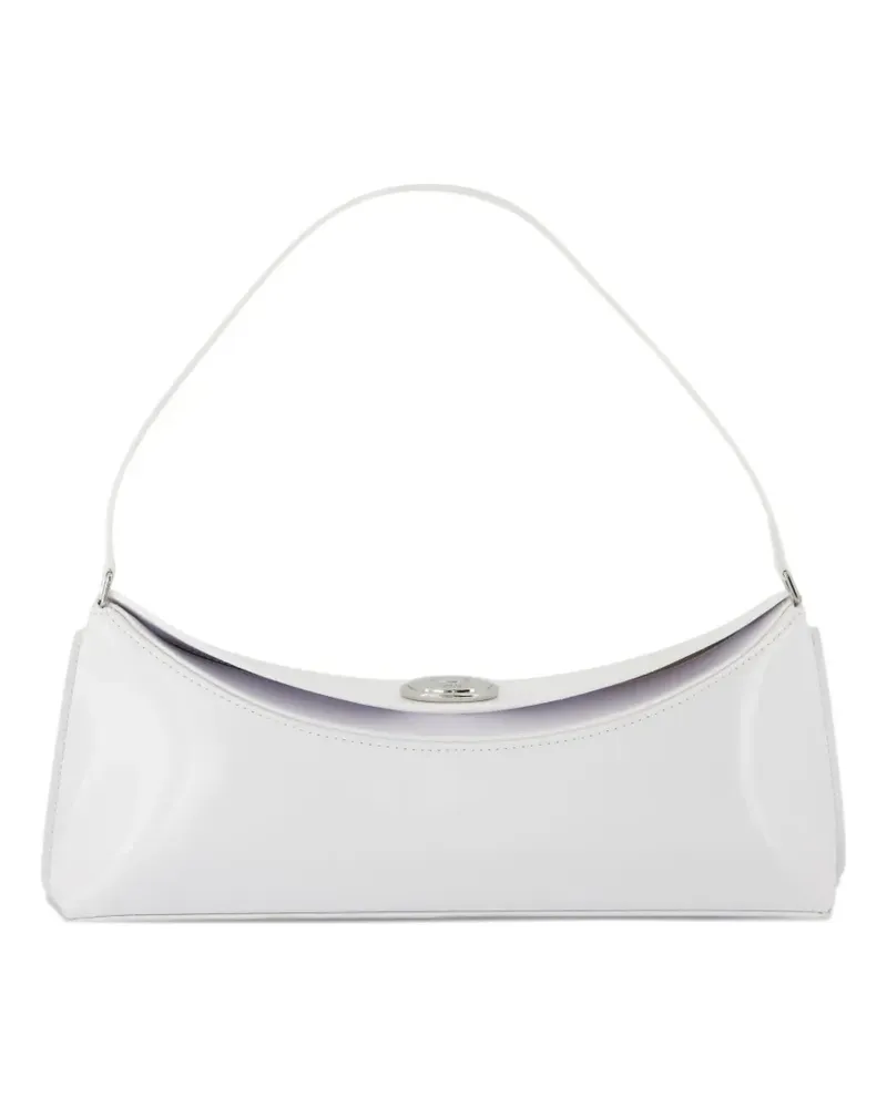 Jacquemus Le Calisso Schultertasche aus Lackleder - Weiß Weiß