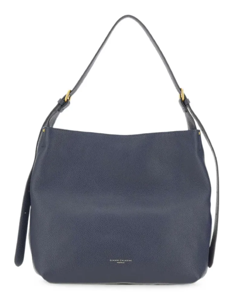 Gianni Chiarini Barbara hammered leather shoulder bag - Blau Blau