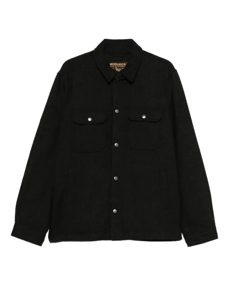 Woolrich Jacke mit Knopfleiste - Schwarz Schwarz
