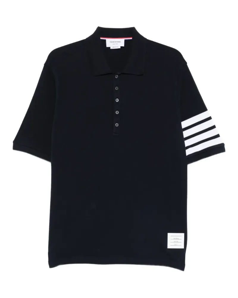 Thom Browne Poloshirt mit kurzen Ärmeln - Blau Blau