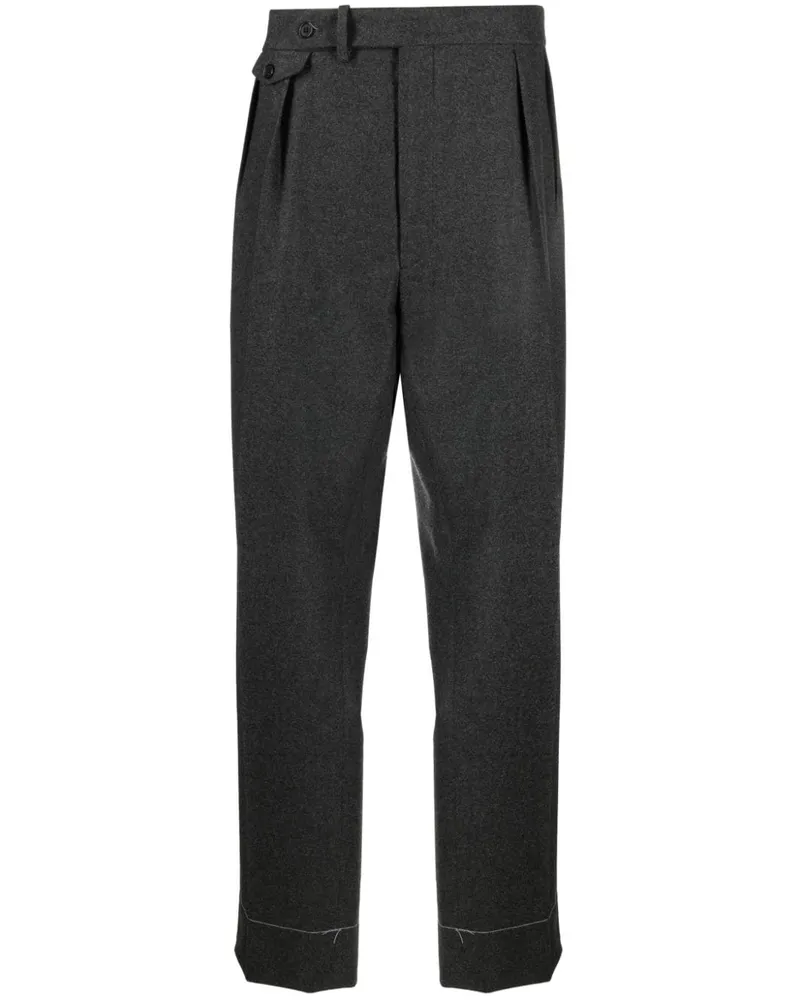 Ralph Lauren Hose aus Flanell mit Bügelfalten - Grau Grau