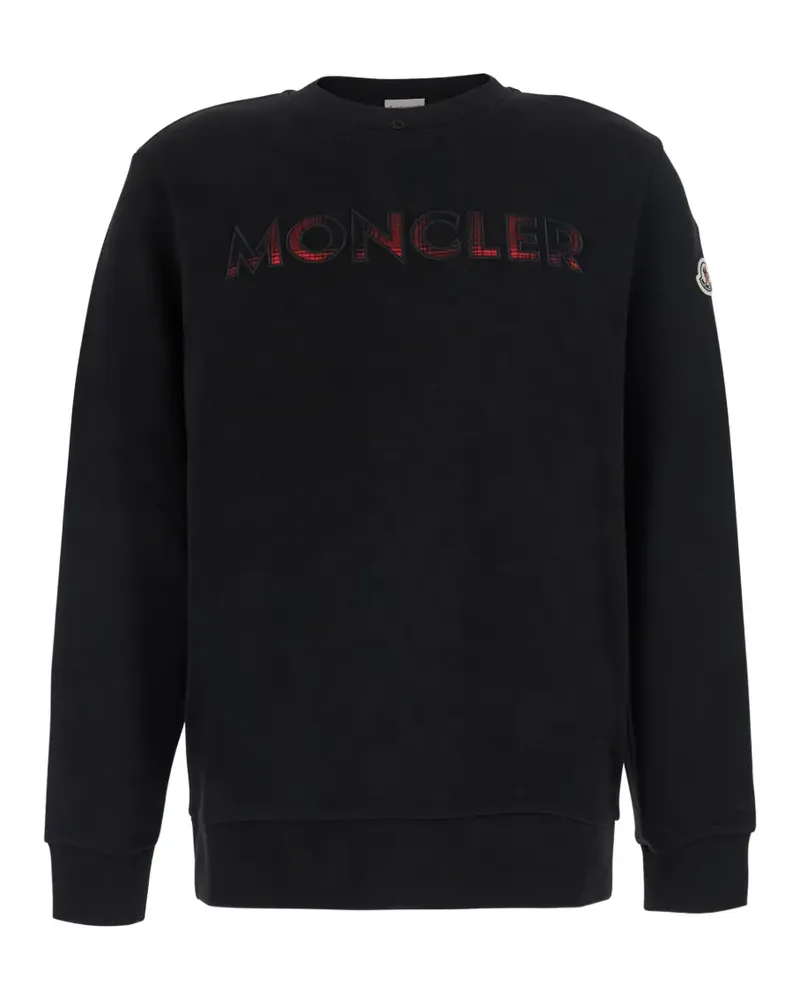 Moncler logo-patch sweater - Schwarz Schwarz