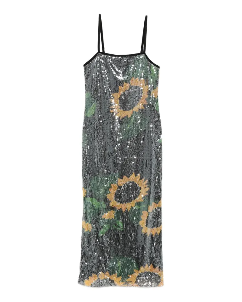 Moschino floral-print dress - Schwarz Schwarz