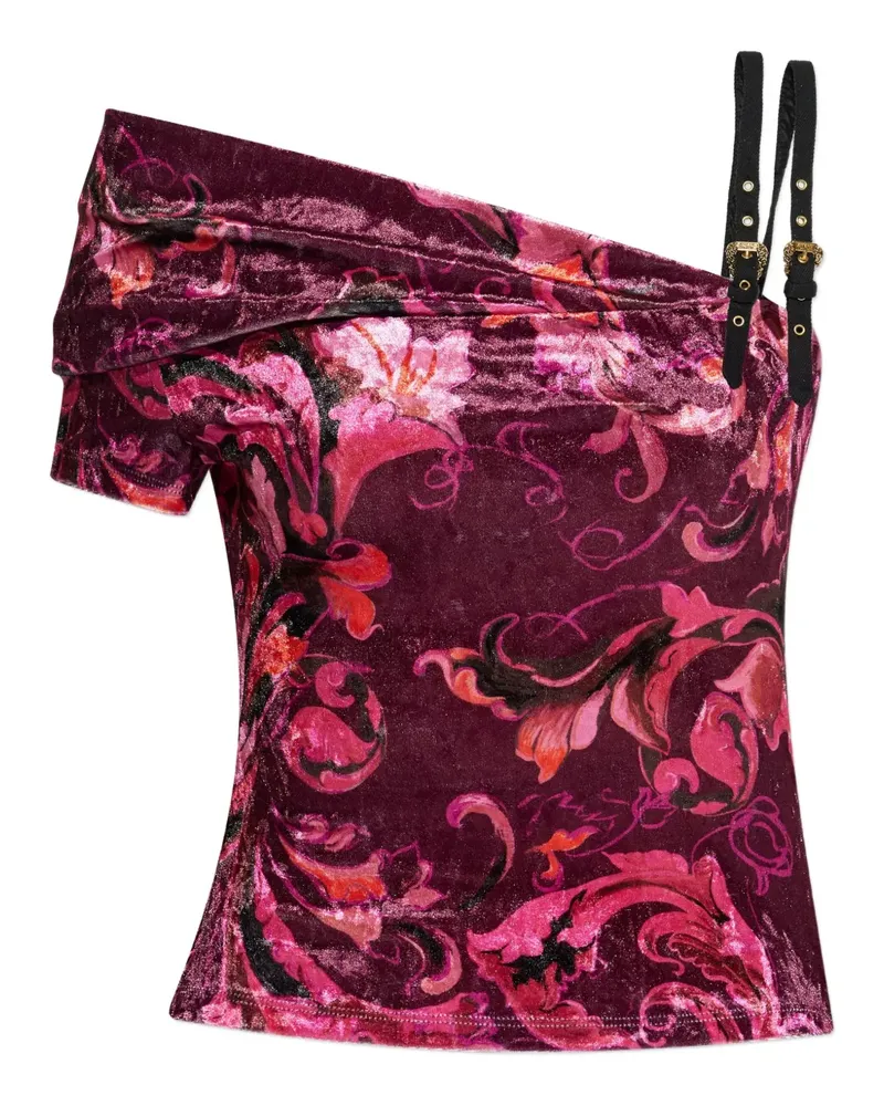 Versace Jeans Top mit Blumenmuster - Rosa Rosa