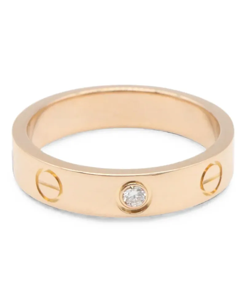Cartier 2010s mini Love diamond ring - Rosa Rosa