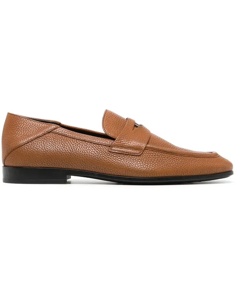 TOD'S Penny-Loafer mit Logo-Schild - Braun Braun
