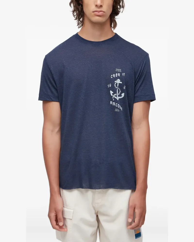 Osklen Casa da Ancora T-Shirt - Blau Blau