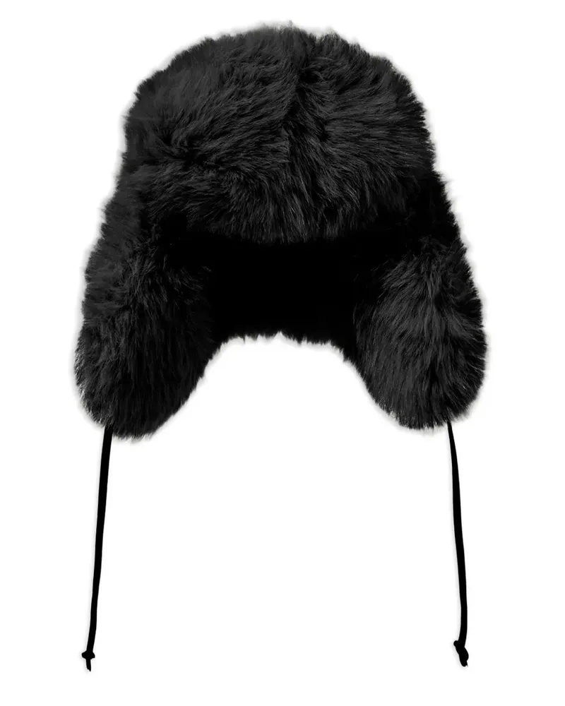 Perfect Moment Mütze aus Faux Fur - Schwarz Schwarz