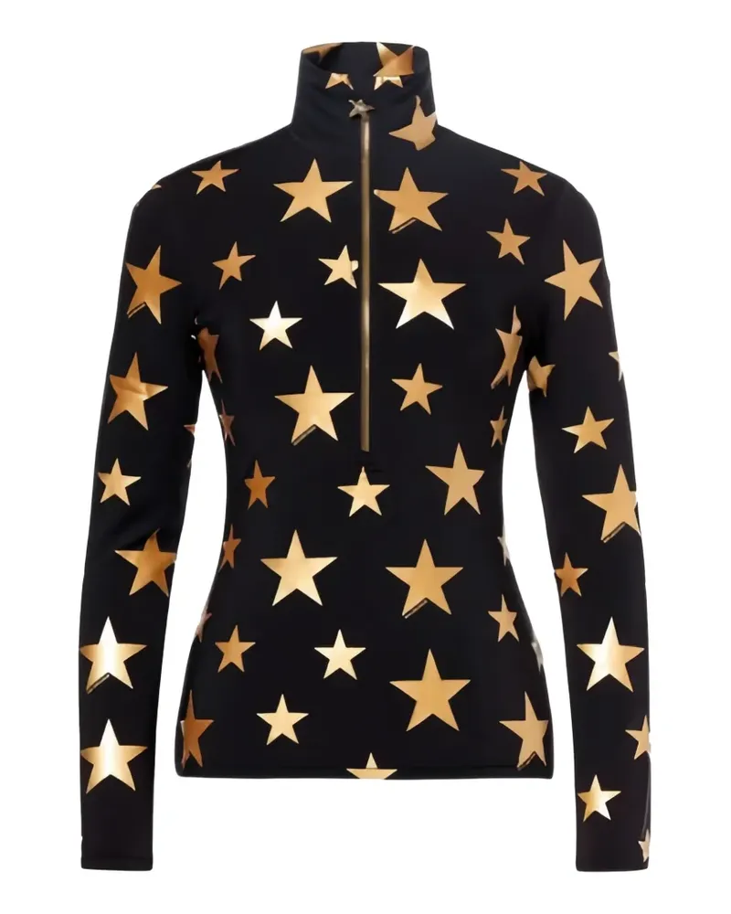 GOLDBERGH Lunaria star-print half-zip sweatshirt - Schwarz Schwarz