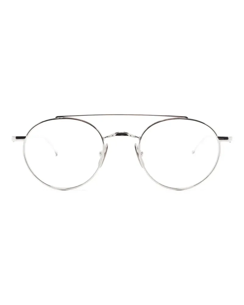 Thom Browne Brille mit rundem Gestell - Silber Silber