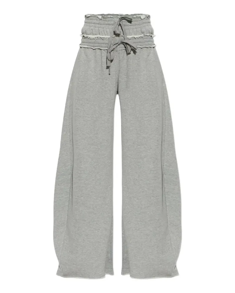 adidas Weite Jogginghose mit ausgefransten Kanten - Grau Grau