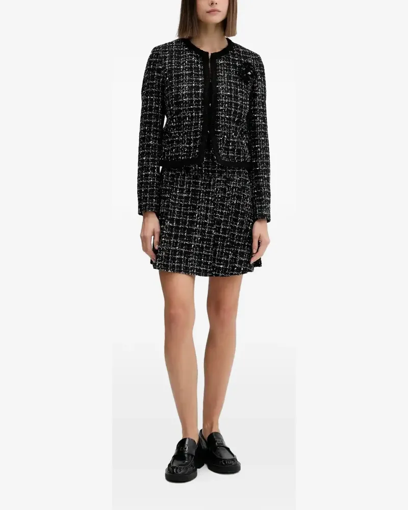 HUGO BOSS Minirock aus Tweed - Schwarz Schwarz