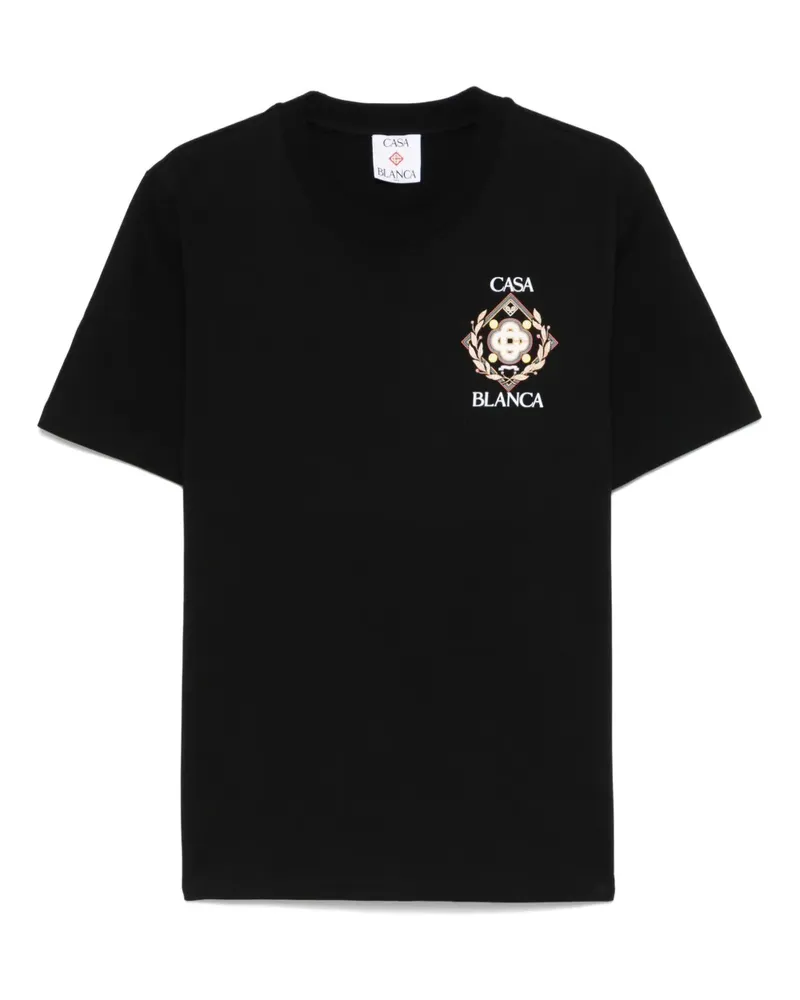 Casablanca Paris Championship Diamond T-Shirt - Schwarz Schwarz