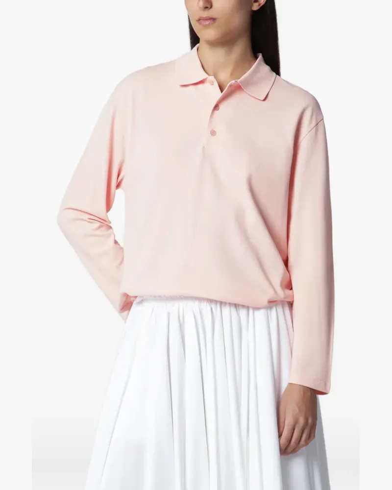 Flore Flore Diana long-sleeve polo shirt - Rosa Rosa