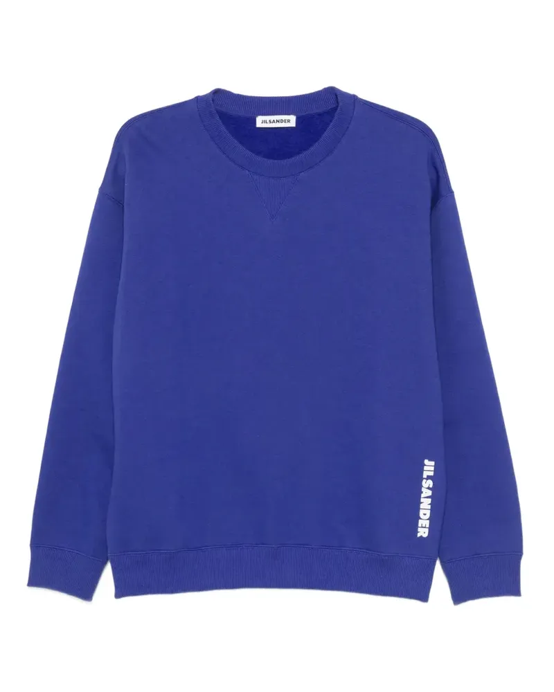 Jil Sander Sweatshirt mit Logo-Print - Blau Blau
