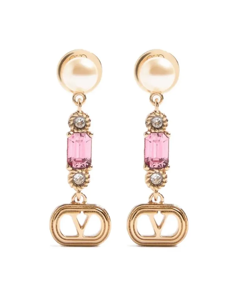 Valentino Garavani Ovalette Ohrringe mit Kristallen - Gold Gold