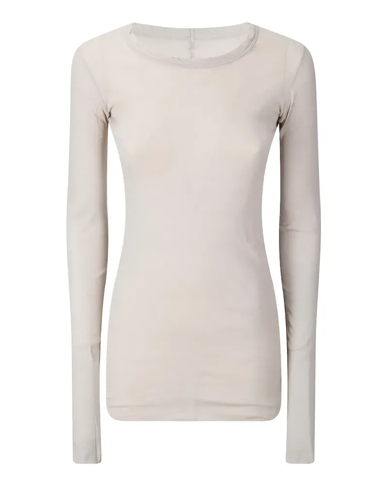 Rick Owens RIB LS Langarmshirt - Nude Nude