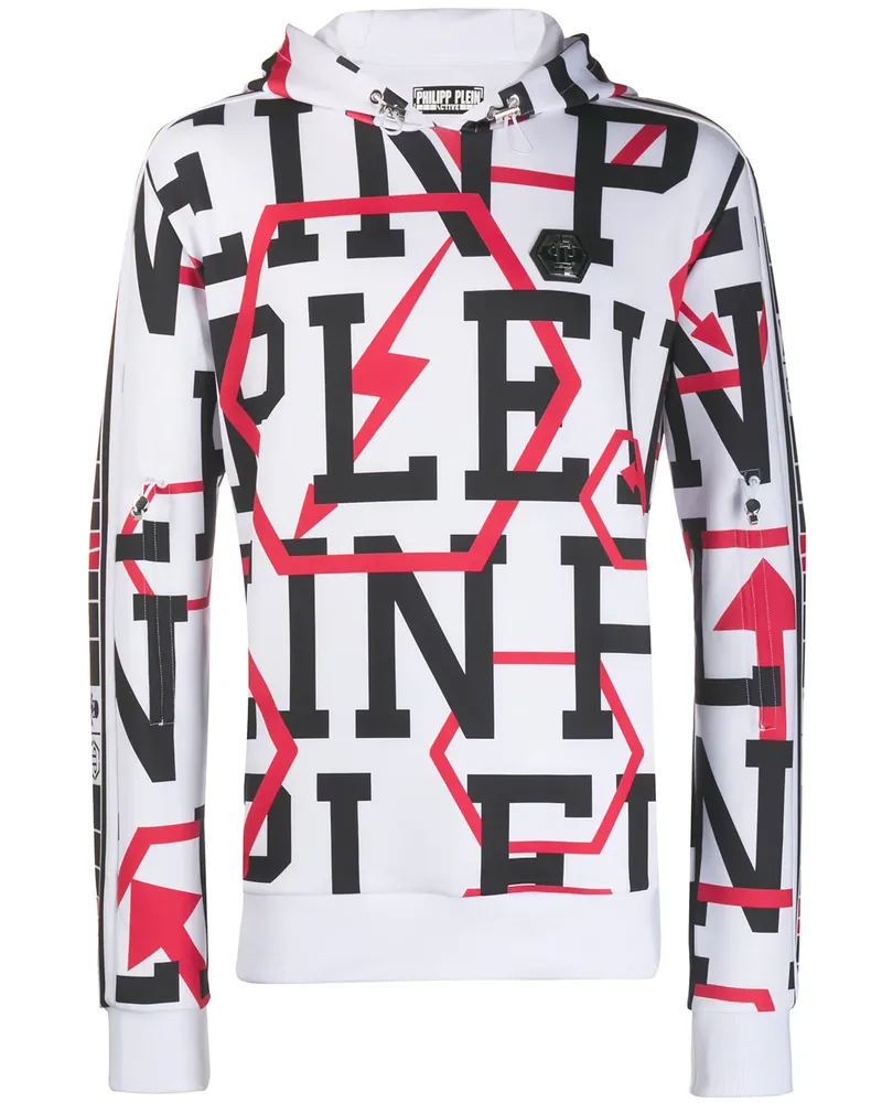 Philipp Plein Sweatshirt mit geometrischem Print - Weiß Weiß