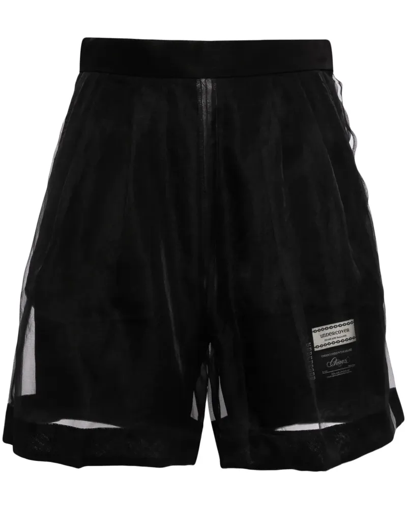 Undercover Shorts aus Seide - Schwarz Schwarz