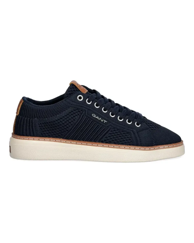 Gant knit logo-print sneakers - Blau Blau