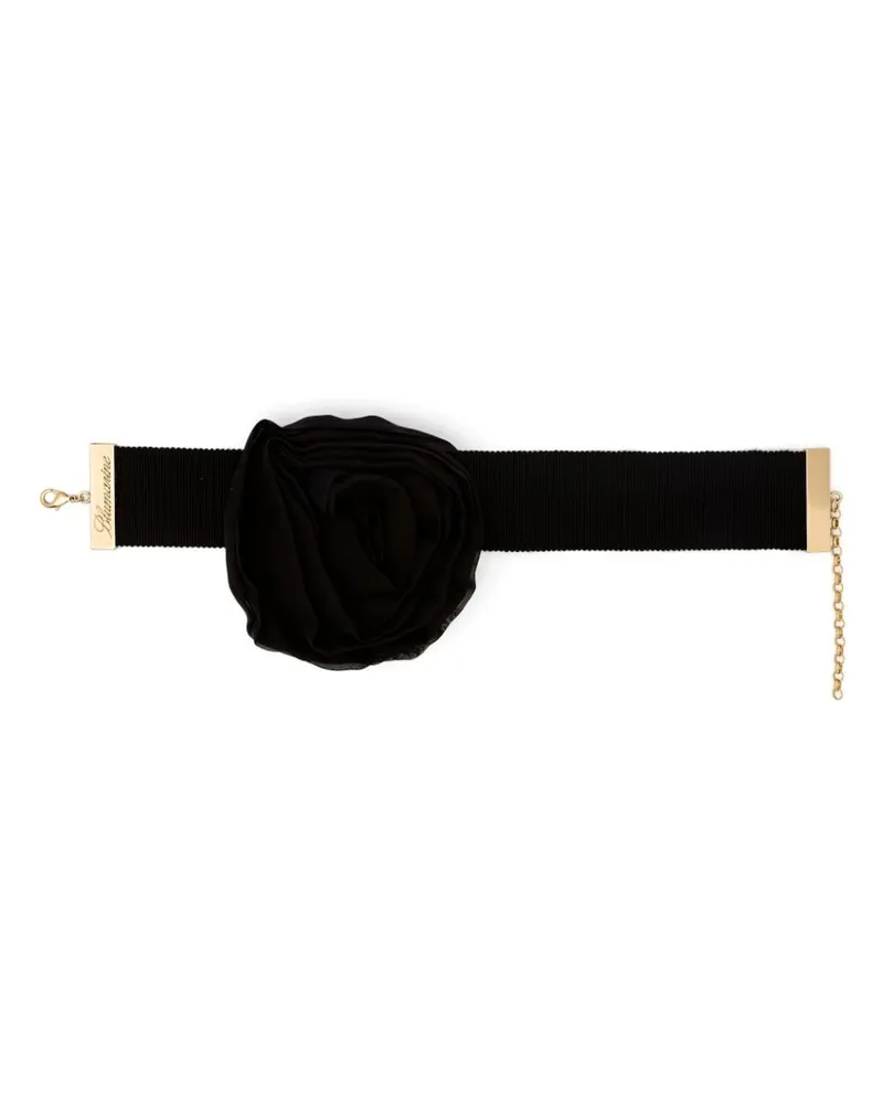 Blumarine Choker mit Applikationen Black