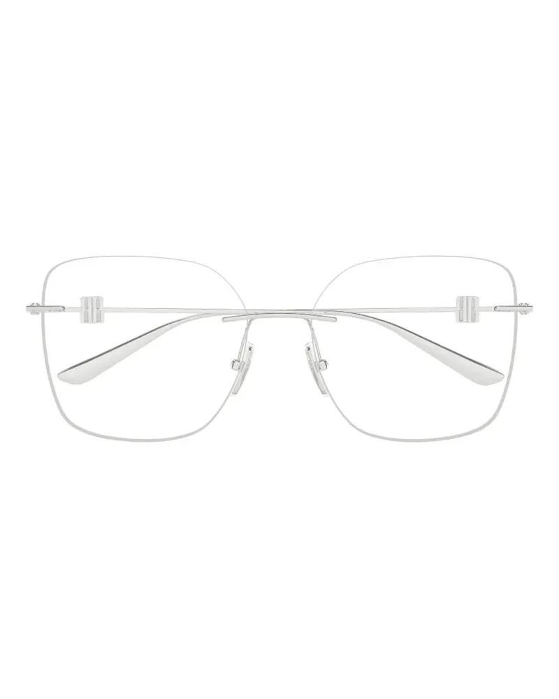 Balenciaga Rahmenlose Brille mit eckigem Gestell - Silber Silber