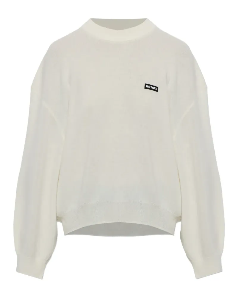 ROTATE Birger Christensen oversized knit pullover white - Nude Nude