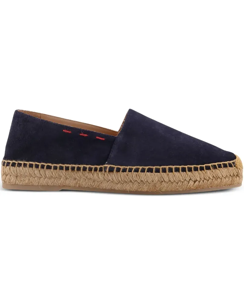 Kiton stitch-detail espadrilles - Blau Blau