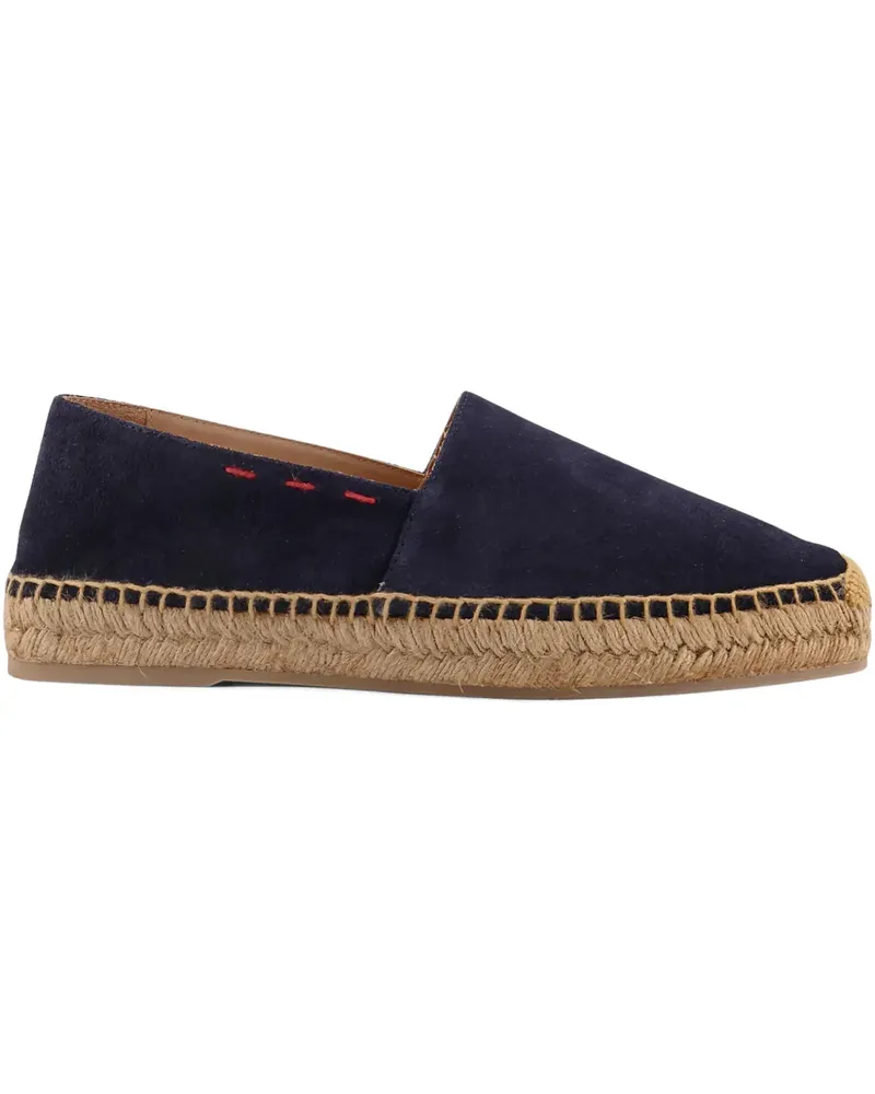 Kiton stitch-detail espadrilles - Blau Blau