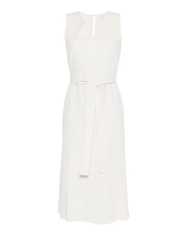 Calvin Klein V-neck belted midi dress - Nude Nude