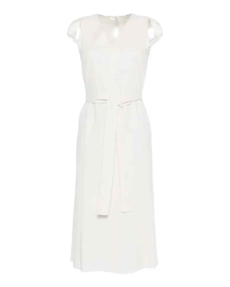 Calvin Klein V-neck belted midi dress - Nude Nude