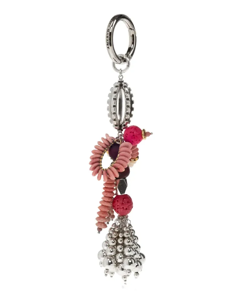 Isabel Marant beaded-embellishment keyring - Silber Silber