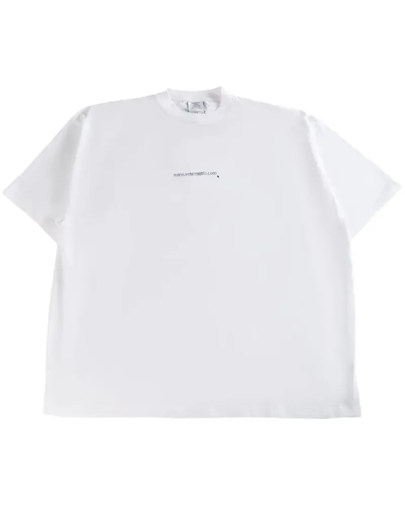 VETEMENTS logo-print T-shirt - Weiß Weiß