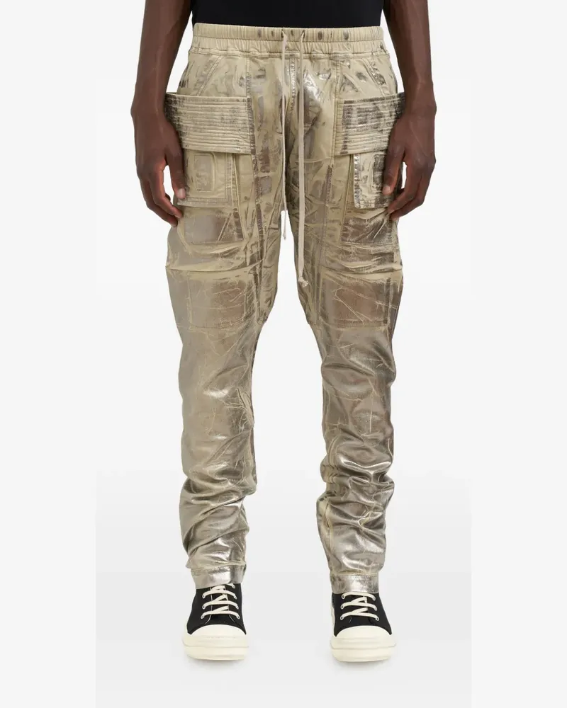 DRKSHDW by Rick Owens Cargohose mit Kordelzug - Silber Silber