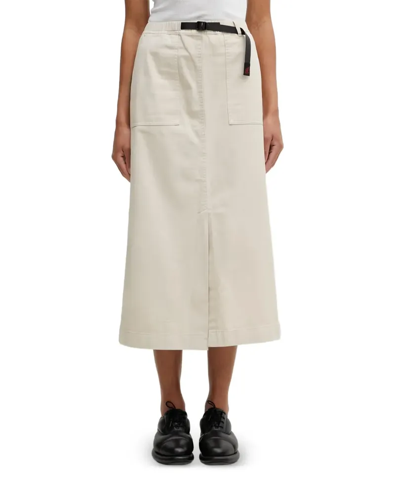 GRAMICCI belted-waist patch-pocket midi skirt - Nude Nude