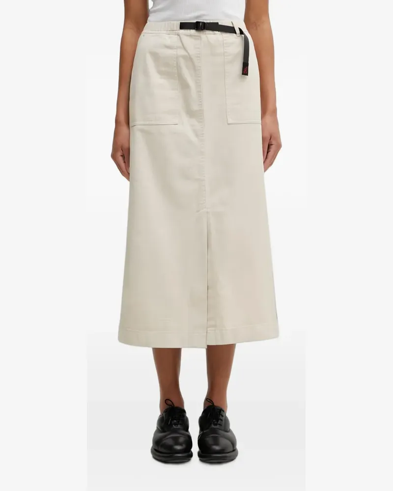 GRAMICCI belted-waist patch-pocket midi skirt - Nude Nude