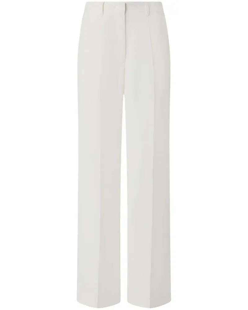 Pinko Palazzohose in Knitteroptik - Weiß Weiß