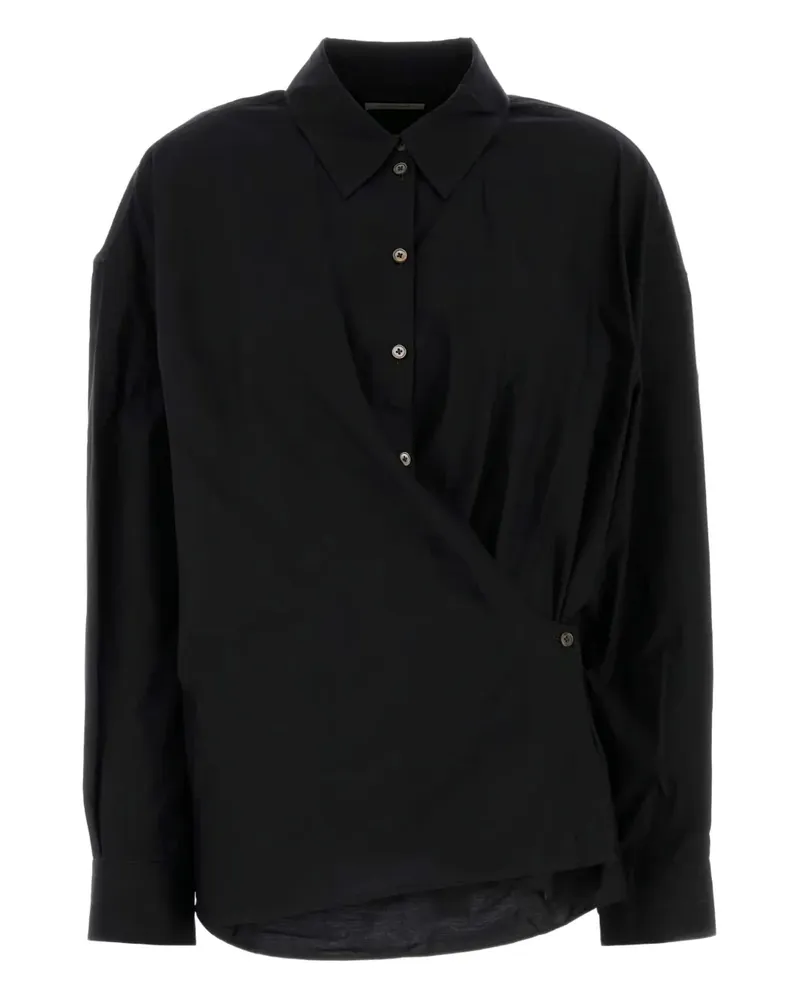 Christophe Lemaire cotton blend shirt - Schwarz Schwarz