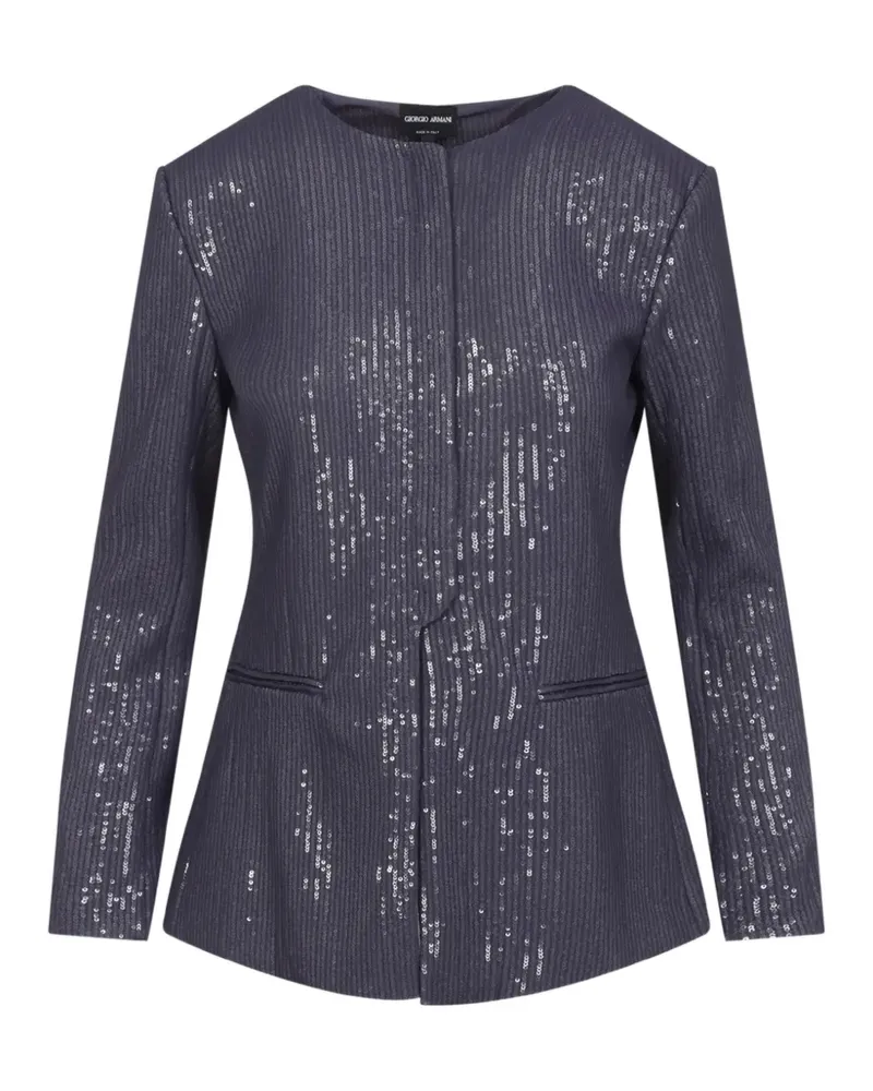 Giorgio Armani embellished lonh-sleeve jacket - Violett Violett