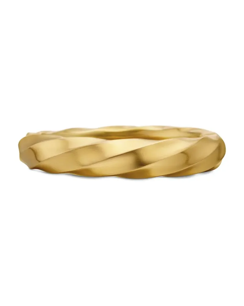 David Yurman 18kt Cable Edge recycelter Goldring (4mm Gold