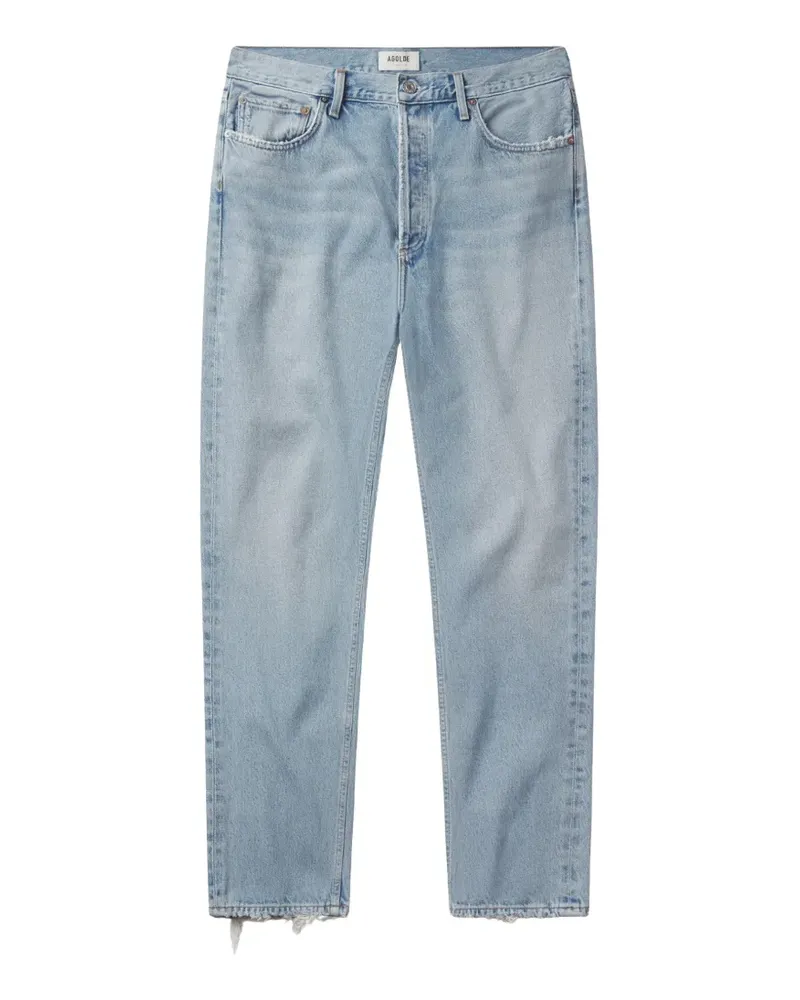 AGOLDE faded raw-cut jeans - Blau Blau