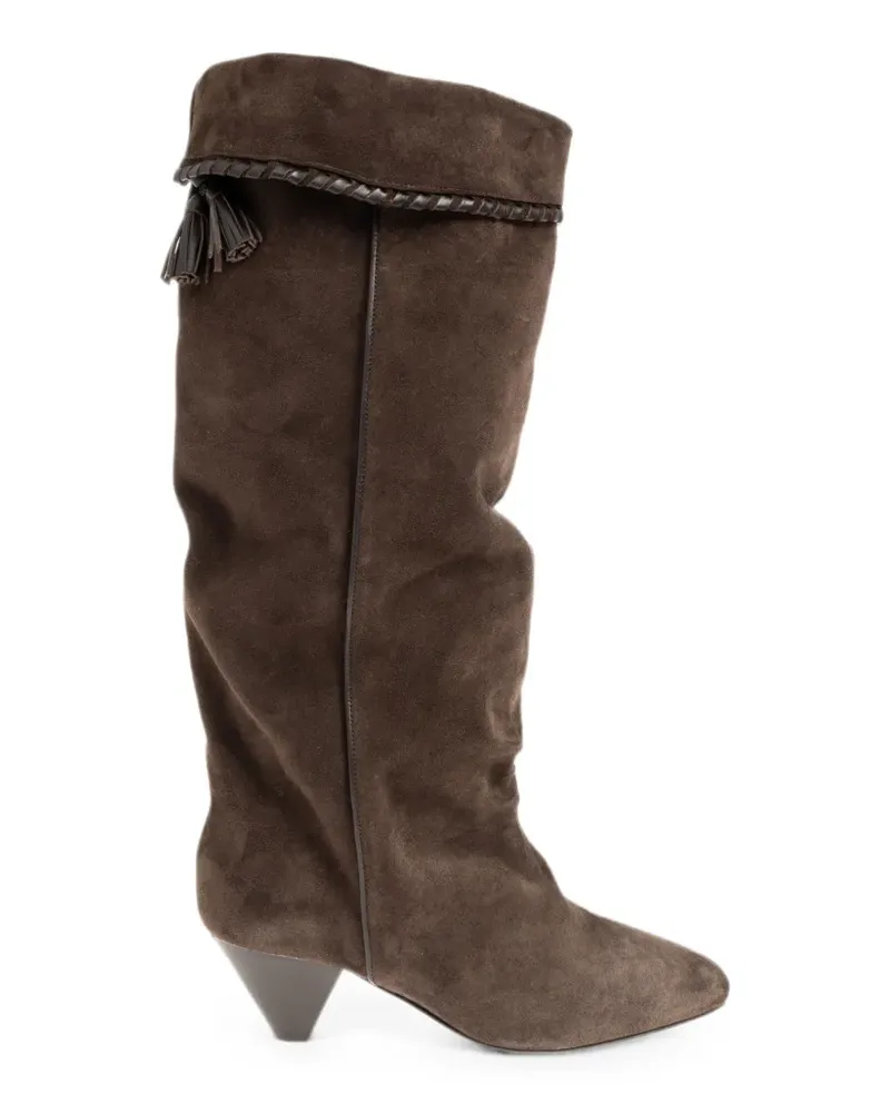 Isabel Marant Elita tassel-detail boots - Braun Braun