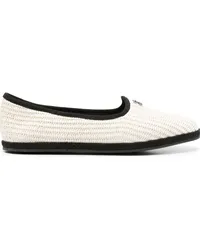 Casadei Gewebte Capalbio Loafer Weiß