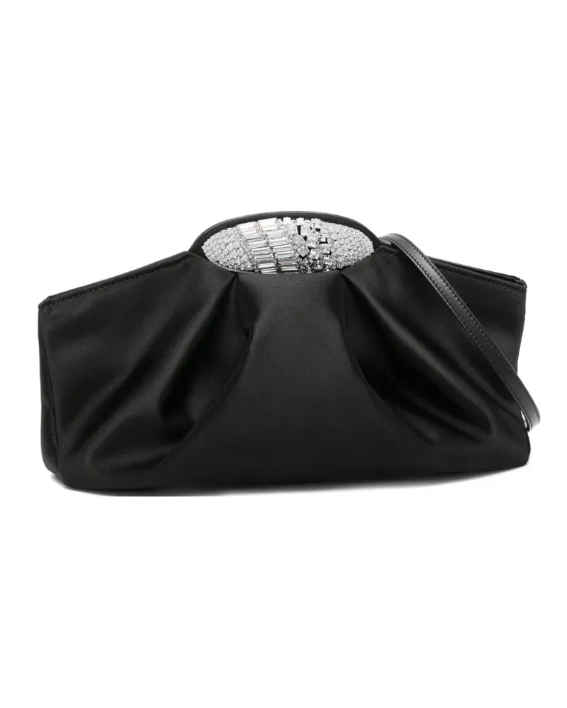 Giuseppe Zanotti Clutch mit Kristallen - Schwarz Schwarz