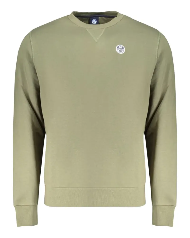 North Sails Sweatshirt mit Logo-Patch - Grün Grün