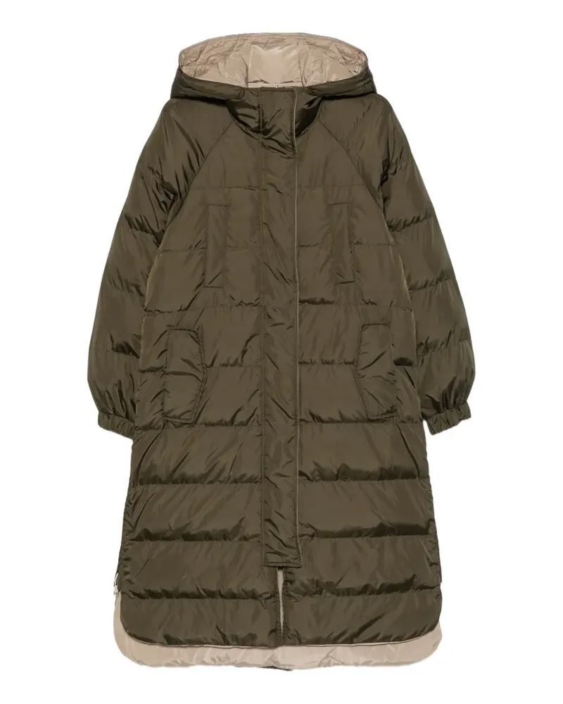 Liu Jo quilted hooded coat - Grün Grün