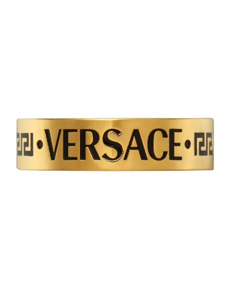 Versace Ring mit Logo-Gravur - Gold Gold