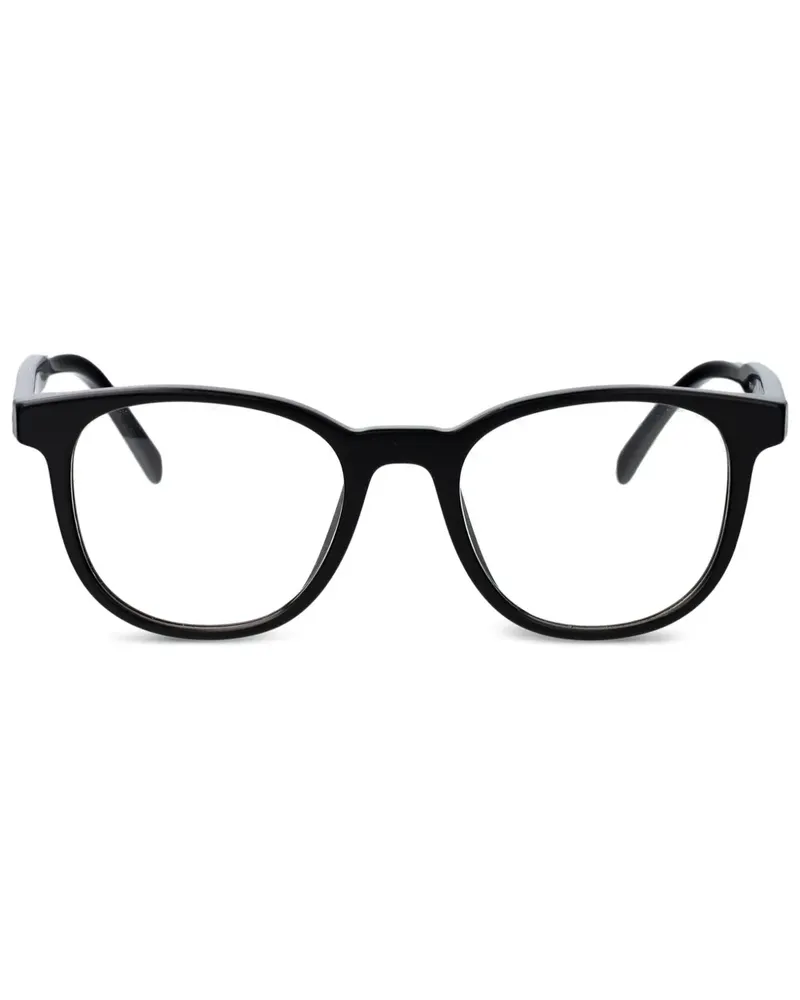 Prada Brille mit geometrischem Gestell - Schwarz Schwarz